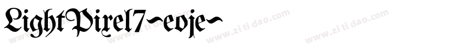LightPixel7-eoje字体转换
