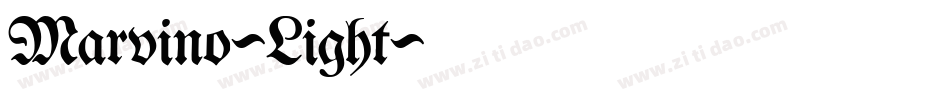 Marvino-Light字体转换