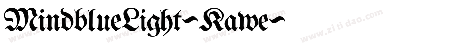 MindblueLight-Kawe字体转换