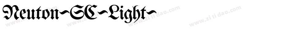 Neuton-SC-Light字体转换