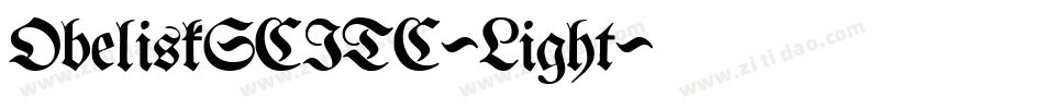 ObeliskSCITC-Light字体转换