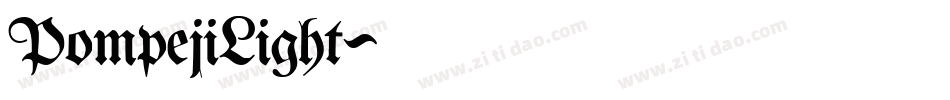PompejiLight字体转换