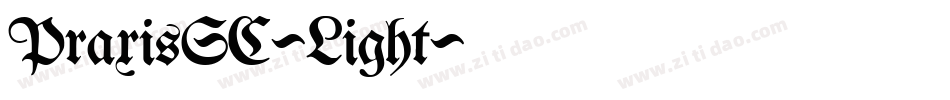 PraxisSC-Light字体转换