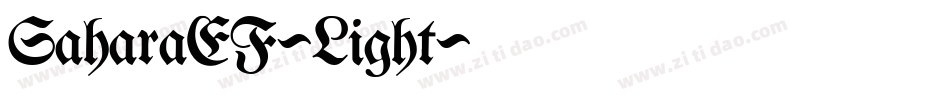 SaharaEF-Light字体转换