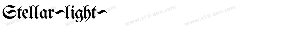 Stellar-light字体转换