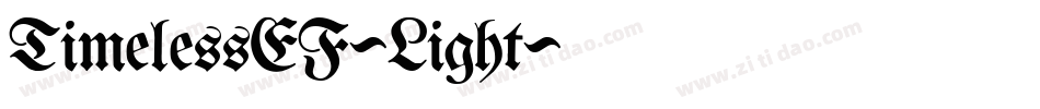 TimelessEF-Light字体转换