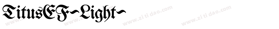 TitusEF-Light字体转换