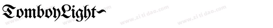 TomboyLight字体转换