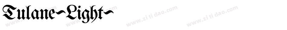 Tulane-Light字体转换