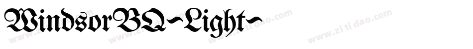 WindsorBQ-Light字体转换