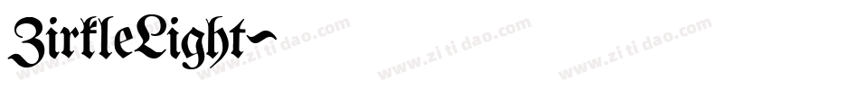 ZirkleLight字体转换