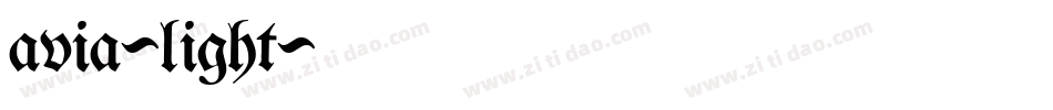 avia-light字体转换