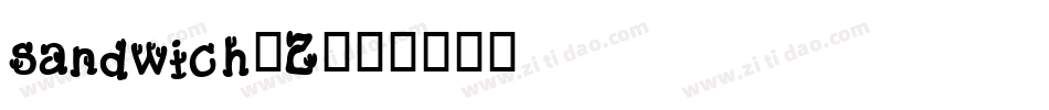 sandwich-2字体转换