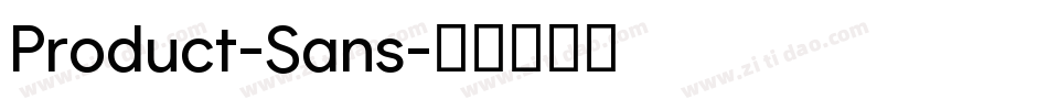 Product-Sans字体转换