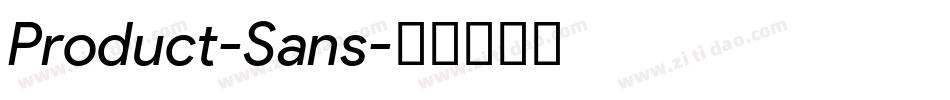 Product-Sans字体转换