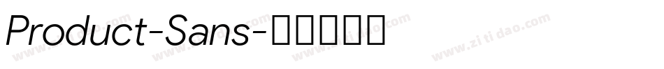 Product-Sans字体转换