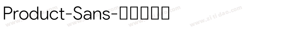 Product-Sans字体转换