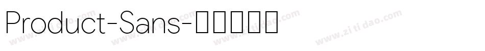 Product-Sans字体转换