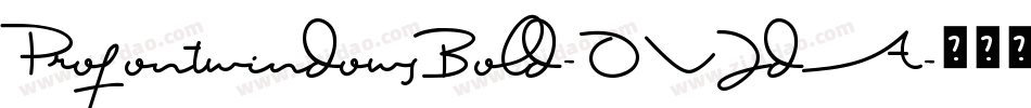 ProfontwindowsBold-OVZdA字体转换