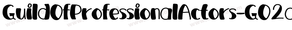 GuildOfProfessionalActors-GO2a字体转换