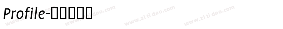 Profile字体转换