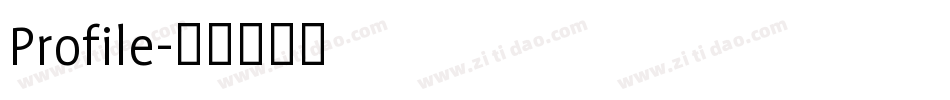 Profile字体转换