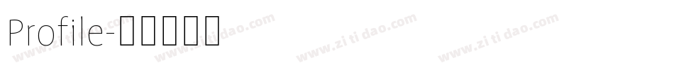 Profile字体转换