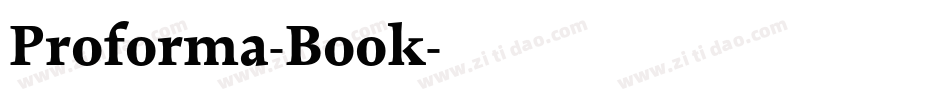 Proforma-Book字体转换
