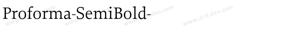 Proforma-SemiBold字体转换