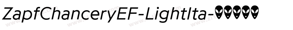 ZapfChanceryEF-LightIta字体转换
