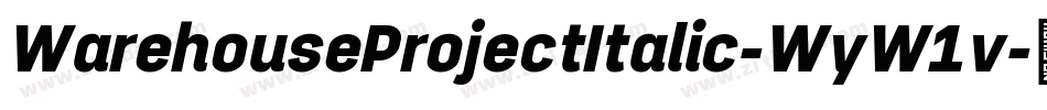 WarehouseProjectItalic-WyW1v字体转换