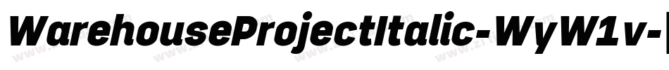 WarehouseProjectItalic-WyW1v字体转换