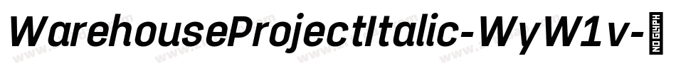 WarehouseProjectItalic-WyW1v字体转换