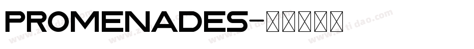Promenades字体转换
