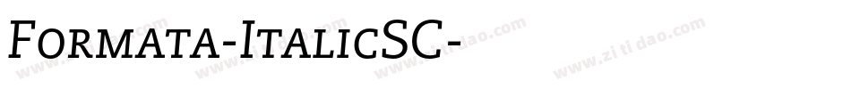 Formata-ItalicSC字体转换