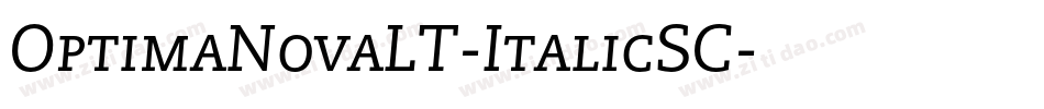 OptimaNovaLT-ItalicSC字体转换