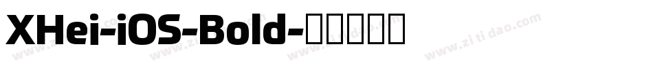 XHei-iOS-Bold字体转换