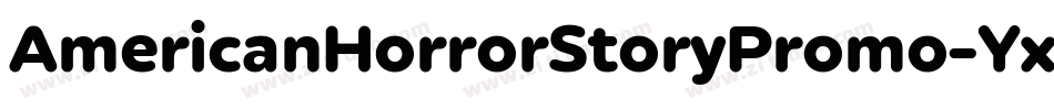 AmericanHorrorStoryPromo-YxWy字体转换