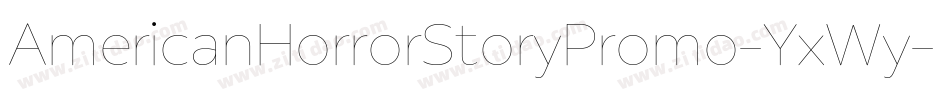 AmericanHorrorStoryPromo-YxWy字体转换