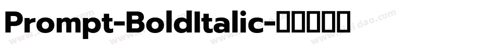 Prompt-BoldItalic字体转换
