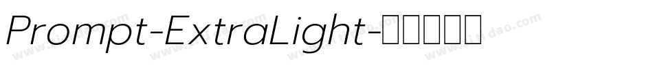 Prompt-ExtraLight字体转换