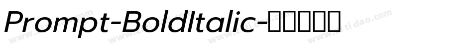 Prompt-BoldItalic字体转换
