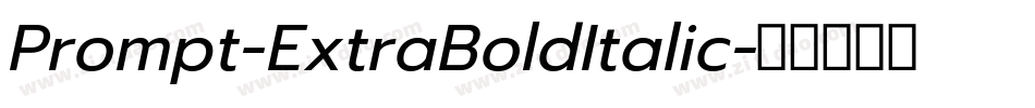 Prompt-ExtraBoldItalic字体转换