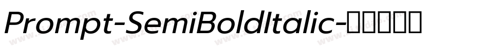 Prompt-SemiBoldItalic字体转换