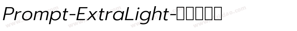 Prompt-ExtraLight字体转换
