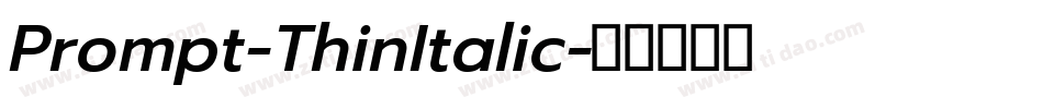 Prompt-ThinItalic字体转换