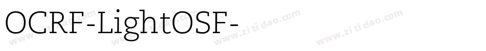 OCRF-LightOSF字体转换