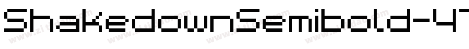 ShakedownSemibold-47A9字体转换