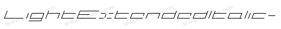 LightExtendedItalic字体转换