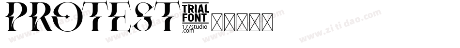 protest字体转换